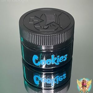 Cookies Smell Proof Black Storage Jar | The Nail Plug @thenailplugmi